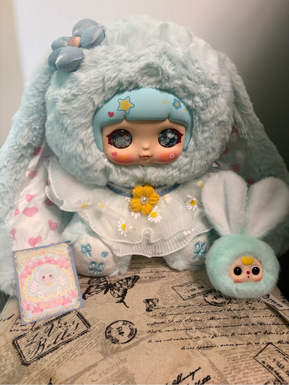 XUEFU Sweet Recess of Bunny 600%-Daisy Iced Tea-Blue Bunny